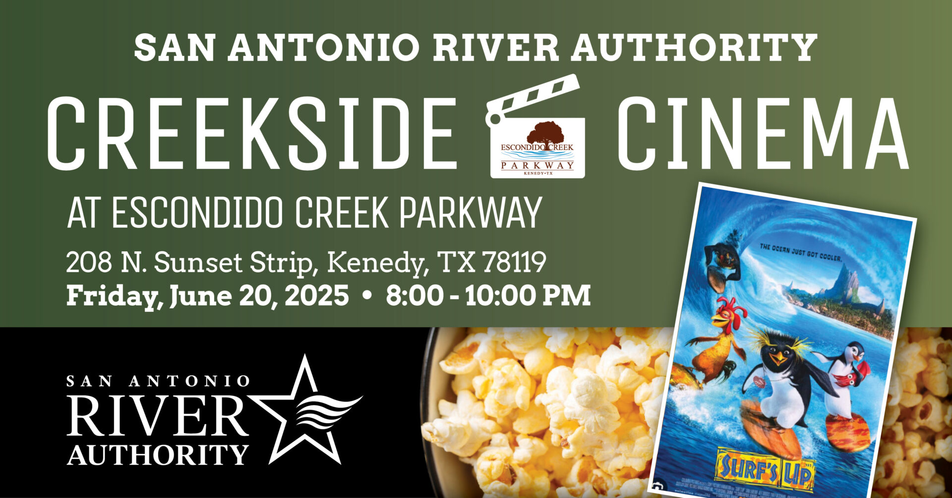 Creekside Cinema promotional graphic
